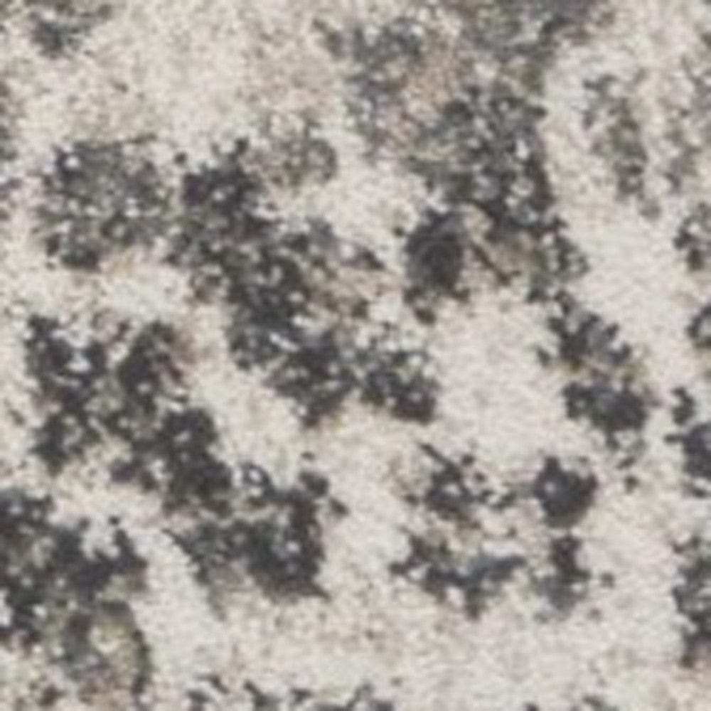 9' X 13' Ivory Machine Woven Distressed Floral Vines Indoor Area Rug - Homeroots - Flyclothing LLC