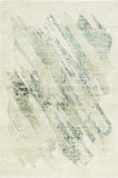 9' X 13' Ivory Grey Machine Woven Abstract Brushstroke Indoor Area Rug - Homeroots