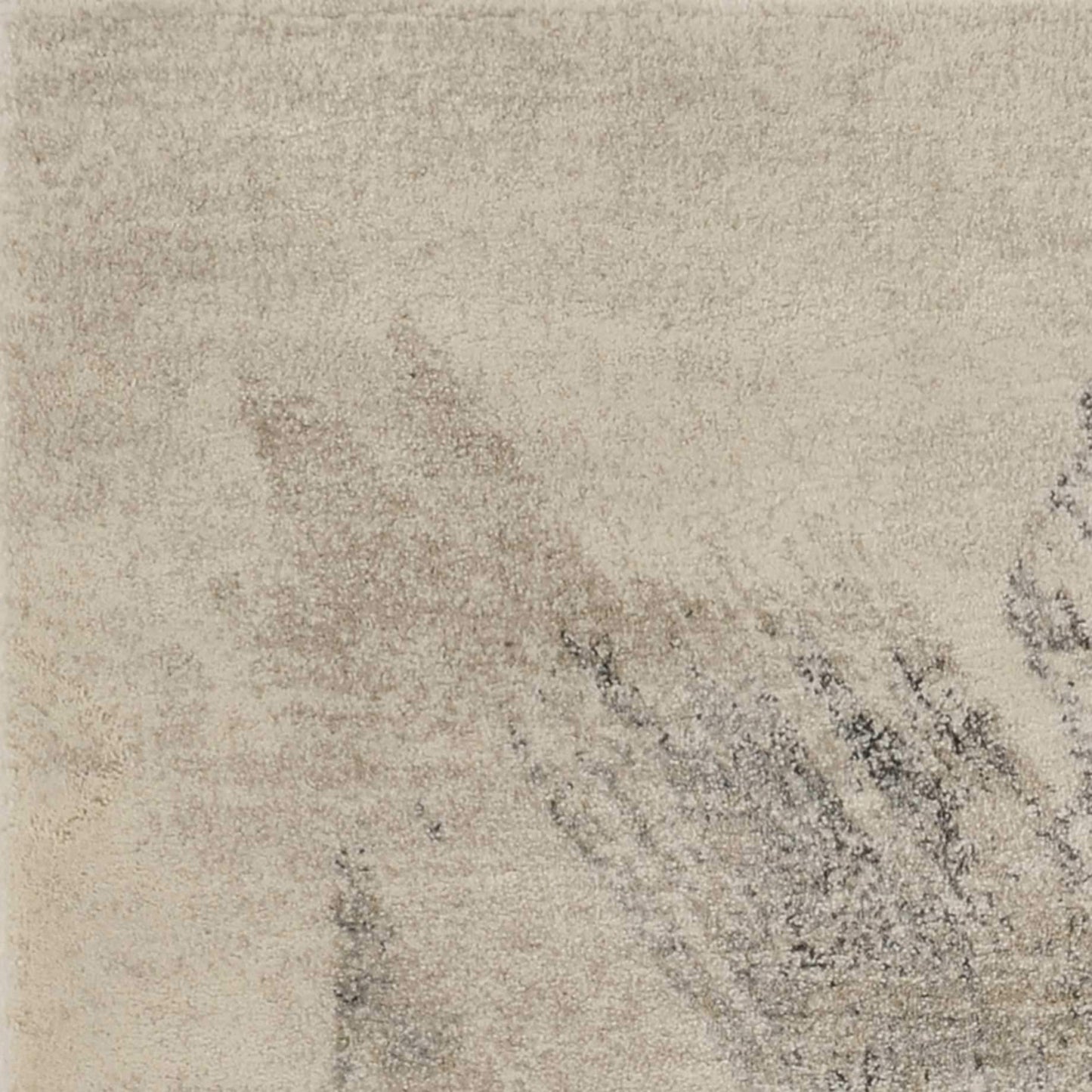 9' X 13' Ivory Grey Machine Woven Abstract Brushstroke Indoor Area Rug - Homeroots - Flyclothing LLC