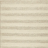 8' X 10' White Ivory Hand Woven Knobby Cornish Stripe Indoor Area Rug - Homeroots - Flyclothing LLC