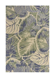 7' X 9'  Wool Blue Or  Green Area Rug - Homeroots