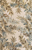 7' X 9'  Wool Ivory  Area Rug - Homeroots