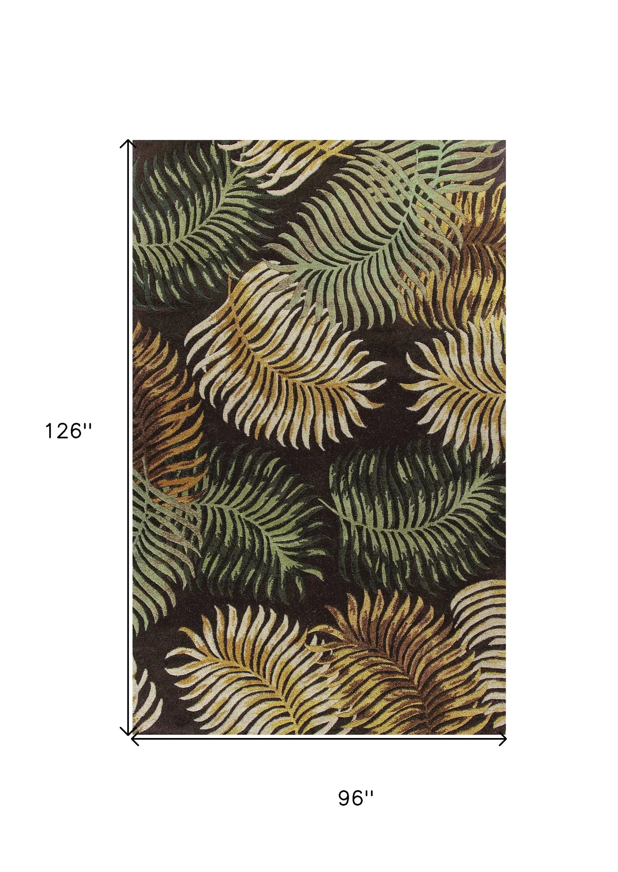 8' X 10' 6 Wool Espresso Area Rug - Homeroots - Flyclothing LLC