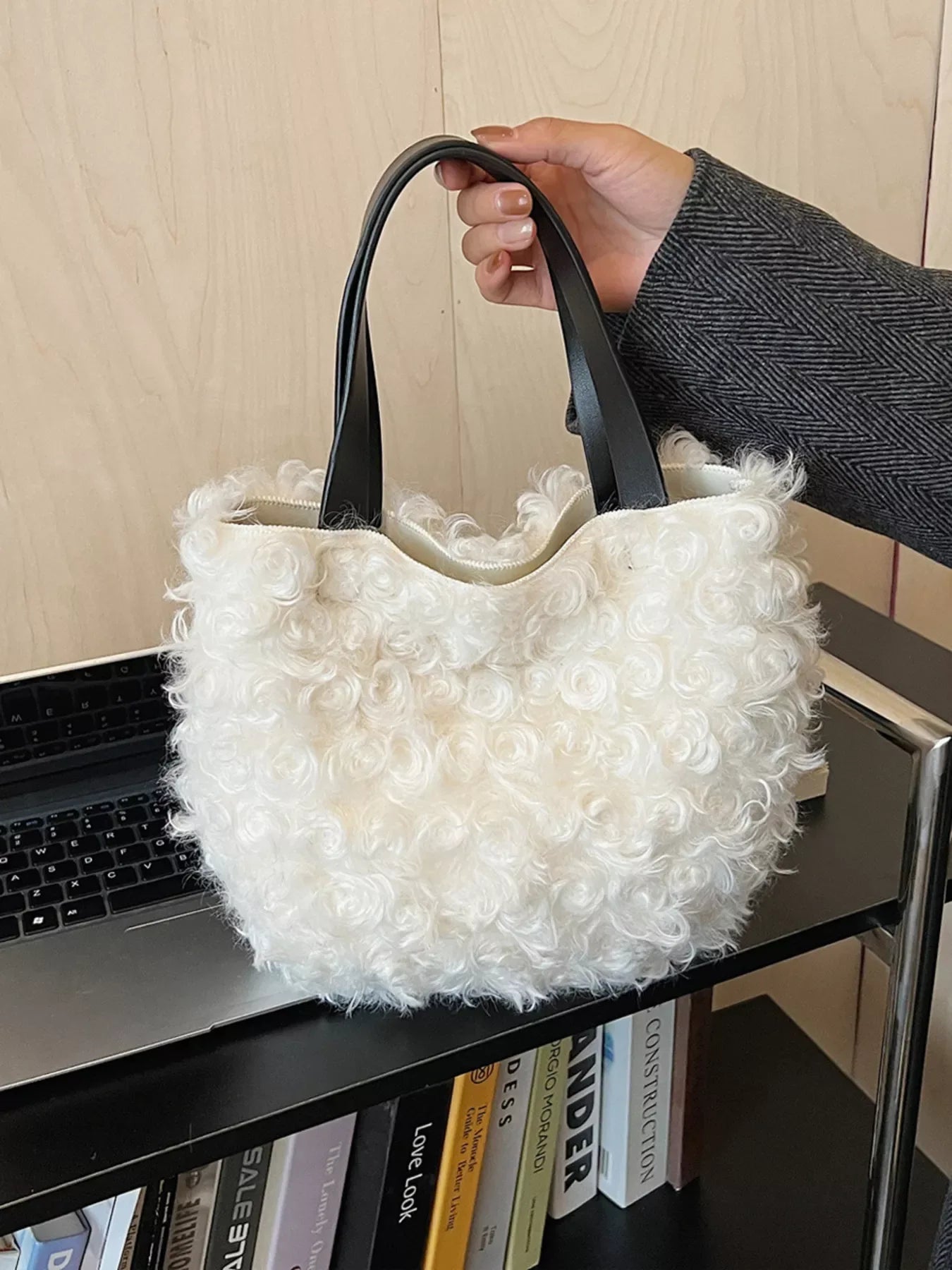 Lightweight Fluffy Handbag - Trendsi - Flyclothing LLC