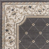 9' X 12' Polypropylene Grey Or Ivory Area Rug - Homeroots - Flyclothing LLC
