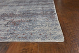 8' X 10' Slate Grey Hand Loomed Abstract Brushstroke Indoor Area Rug - Homeroots