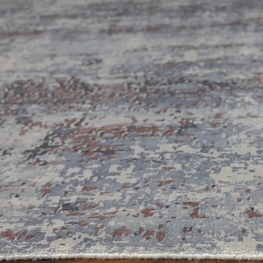 8' X 10' Slate Grey Hand Loomed Abstract Brushstroke Indoor Area Rug - Homeroots - Flyclothing LLC