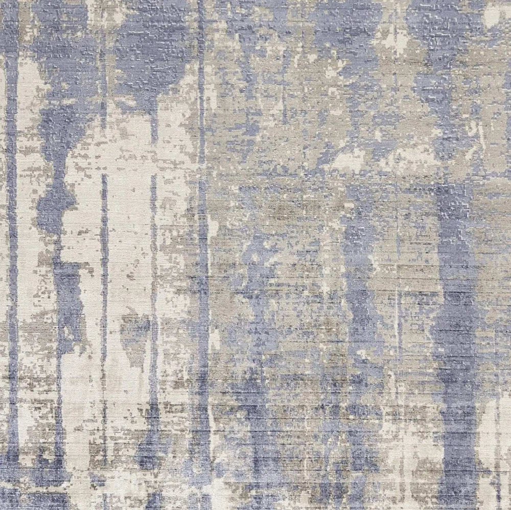 7' X 10' Viscose Grey Or Blue Area Rug - Homeroots - Flyclothing LLC