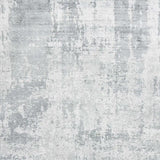 8' X 10' Dew Grey Hand Loomed Abstract Brushstroke Indoor Area Rug - Homeroots