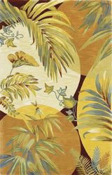 8' X 11' Wool Beige With Greenery Area Rug - Homeroots - Flyclothing LLC