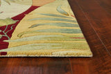 8' X 11' Wool Beige With Greenery Area Rug - Homeroots - Flyclothing LLC