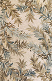 9' X 12' Ivory Hand Tufted Pinnate Fronds Indoor Area Rug - Homeroots - Flyclothing LLC