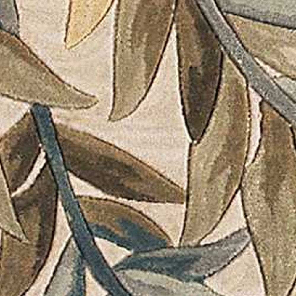 9' X 12' Ivory Hand Tufted Pinnate Fronds Indoor Area Rug - Homeroots - Flyclothing LLC