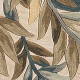 9' X 12' Ivory Hand Tufted Pinnate Fronds Indoor Area Rug - Homeroots - Flyclothing LLC