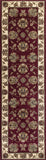 10' X 13' Red Ivory Machine Woven Floral Traditional Indoor Area Rug - Homeroots