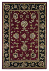 9' X 13' Red and Black Area Rug - Homeroots - Flyclothing LLC