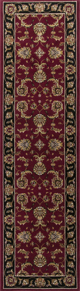 9' X 13' Red and Black Area Rug - Homeroots - Flyclothing LLC