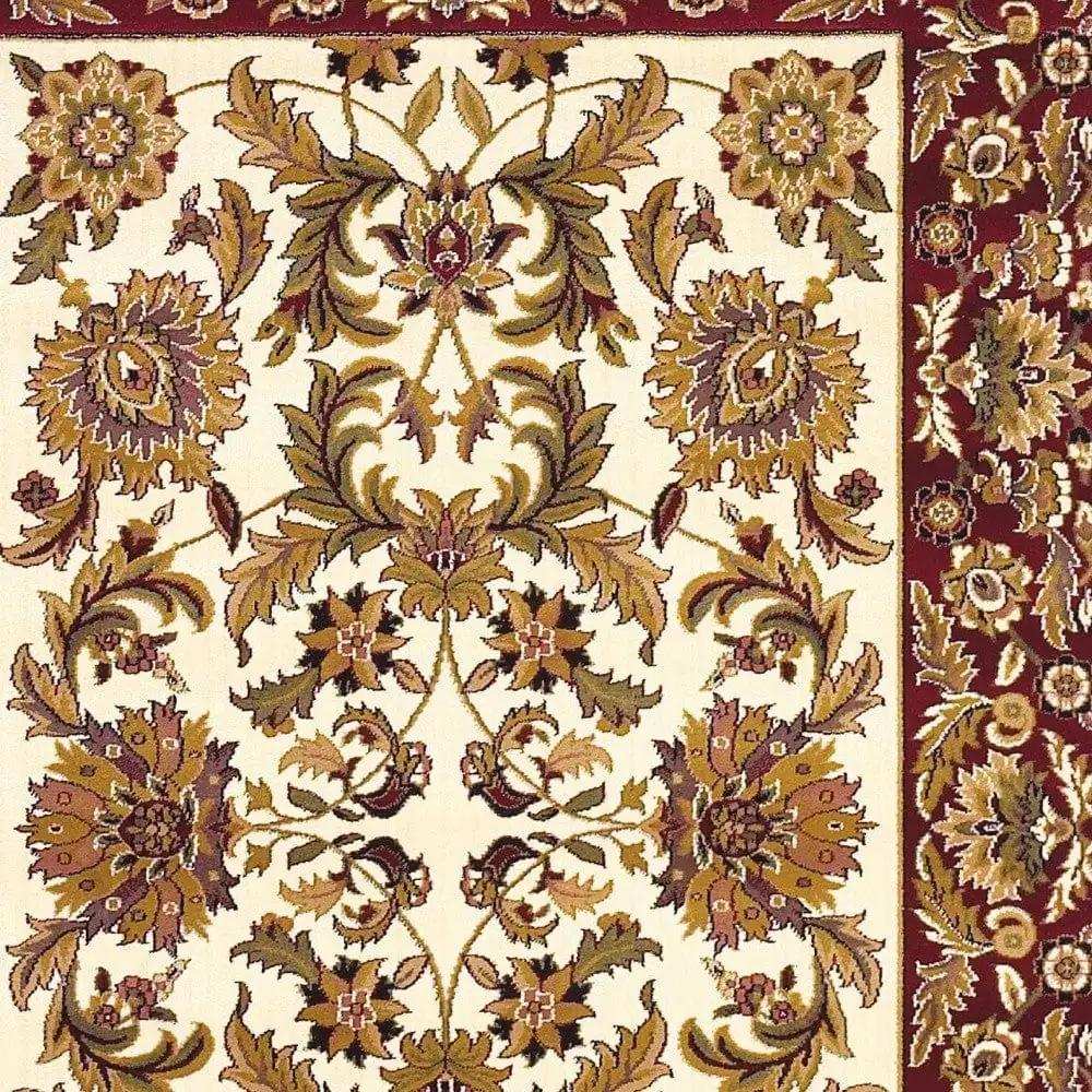 9' X 13' Polypropylene Ivory Or Red Area Rug - Homeroots - Flyclothing LLC