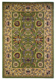 10' X 13' Green Taupe Machine Woven Floral Traditional Indoor Area Rug - Homeroots