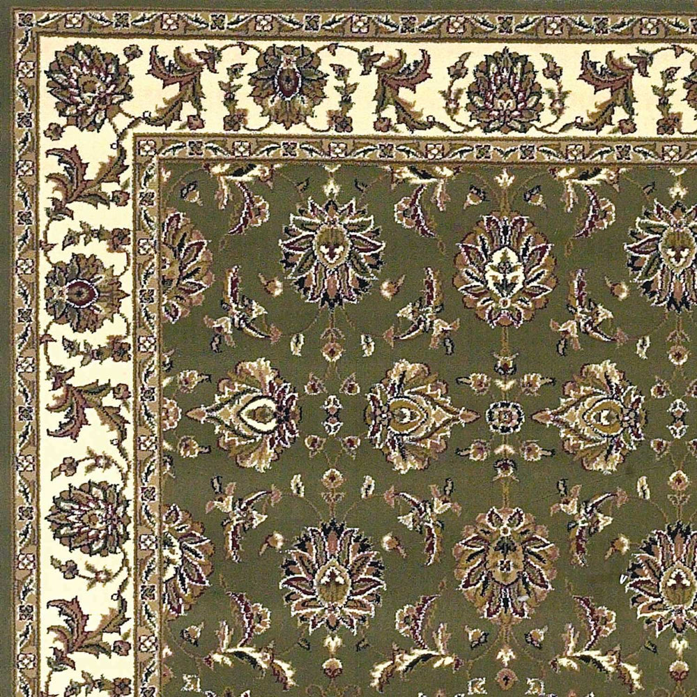 9' X 13' Polypropylene Green Or Ivory Area Rug - Homeroots - Flyclothing LLC