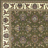 9' X 13' Polypropylene Green Or Ivory Area Rug - Homeroots - Flyclothing LLC