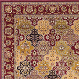 10' X 13' Red Machine Woven Traditional Quatrefoil Indoor Area Rug - Homeroots - Flyclothing LLC