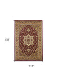 9' X 13' Polypropylene Red Or Beige Area Rug - Homeroots - Flyclothing LLC