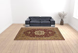 9' X 13'  Polypropylene Red Or  Beige Area Rug - Homeroots