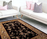 9' X 13'  Polypropylene Black Or  Beige Area Rug - Homeroots