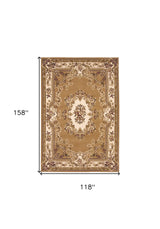 9' X 13' Beige and Ivory Area Rug - Homeroots - Flyclothing LLC