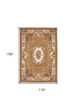 9' X 13' Beige and Ivory Area Rug - Homeroots