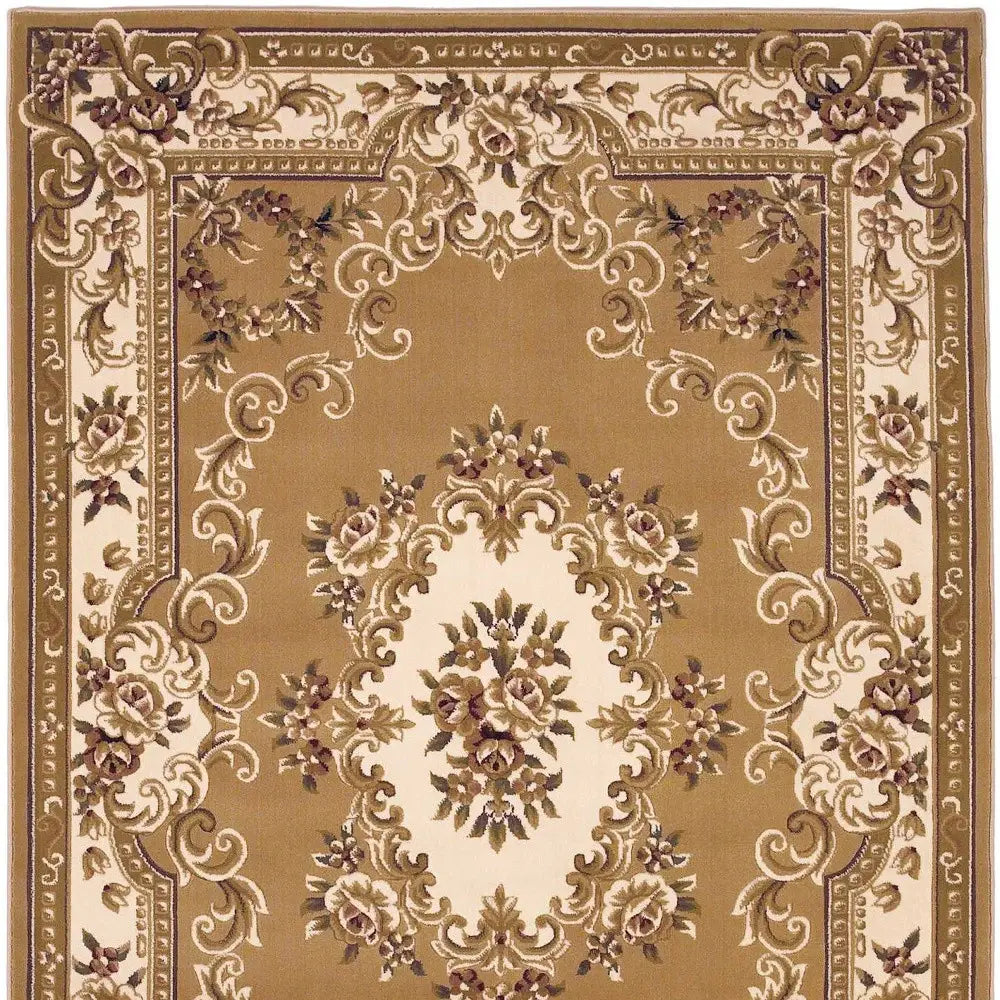 9' X 13' Beige and Ivory Area Rug - Homeroots - Flyclothing LLC