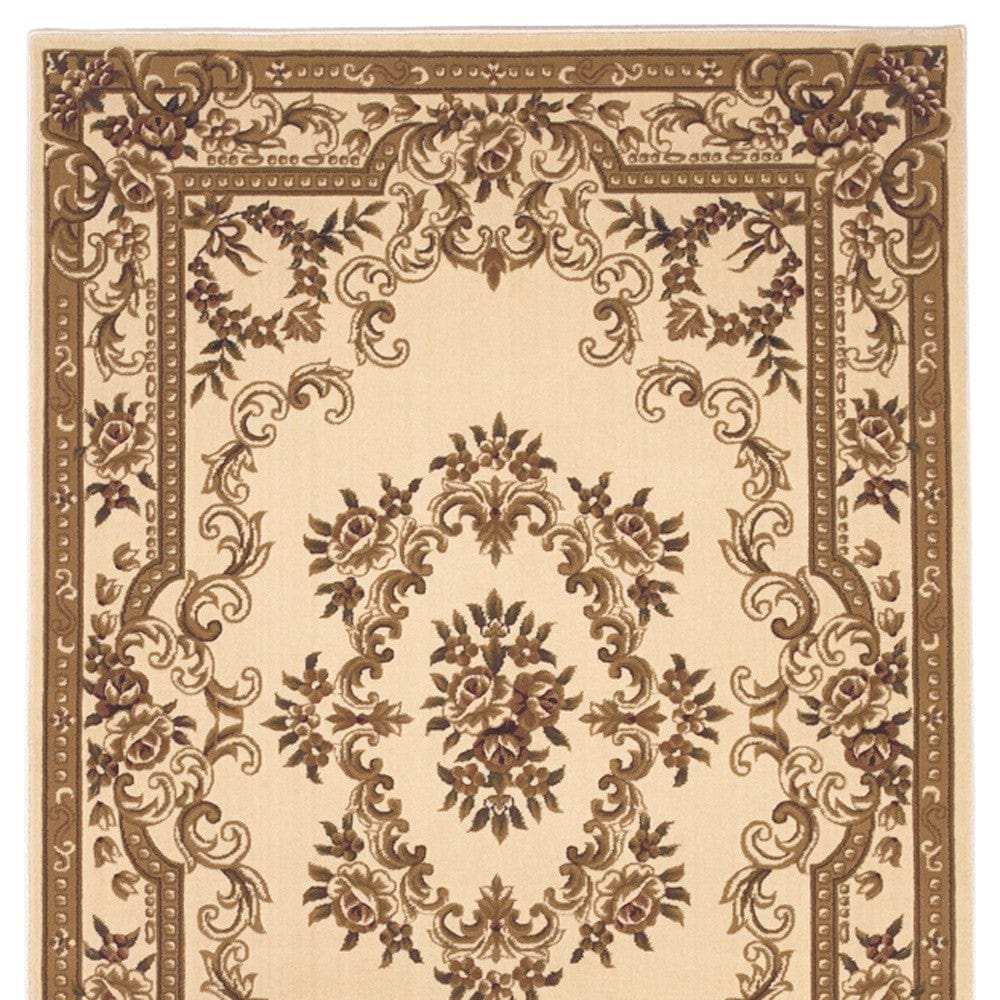 9' X 13' Polypropylene Ivory Area Rug - Homeroots - Flyclothing LLC