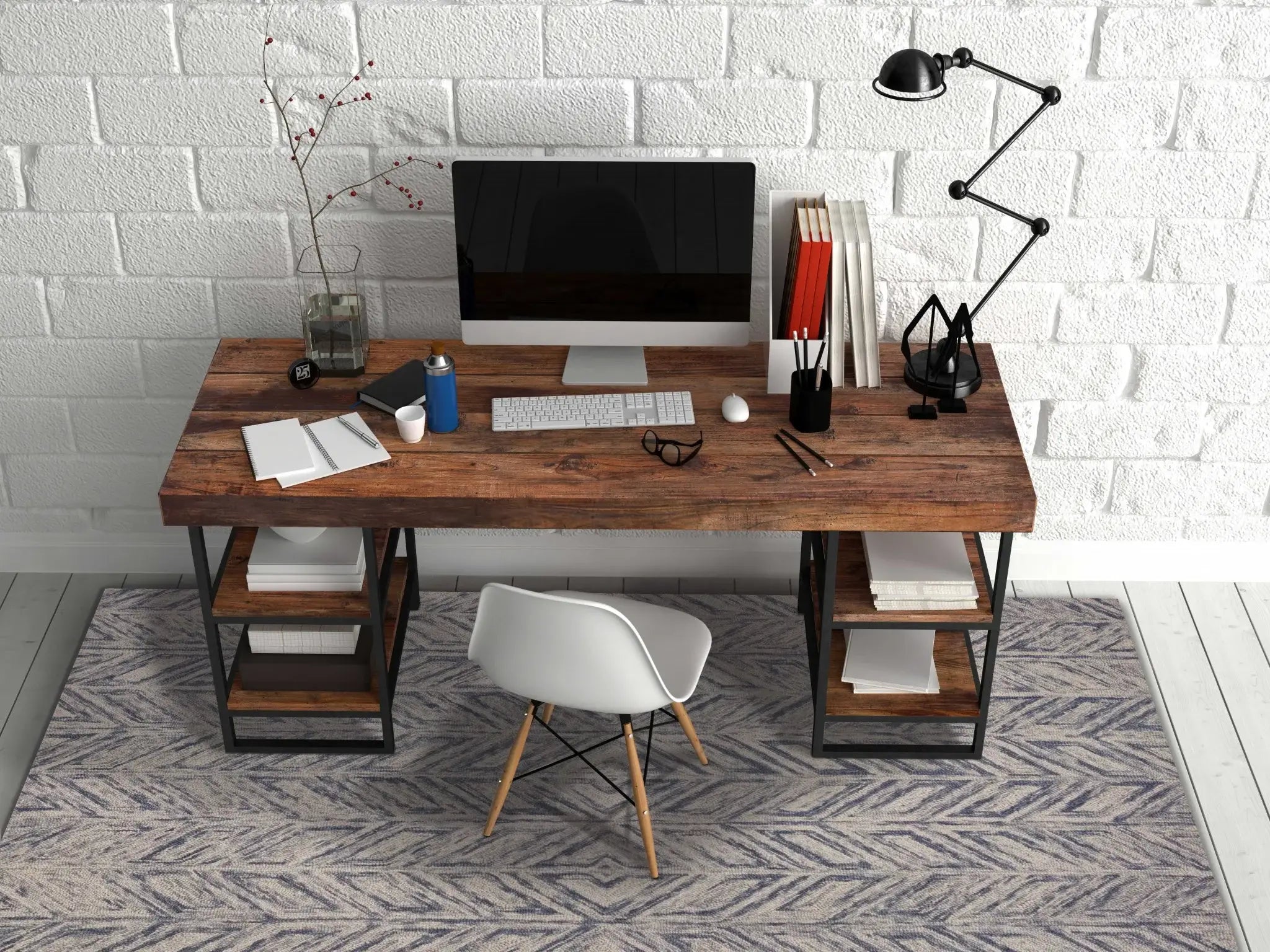 9' X 12' Blue Wool Hand Tufted Area Rug - Homeroots - Flyclothing LLC