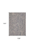 9' X 12' Blue Wool Hand Tufted Area Rug - Homeroots