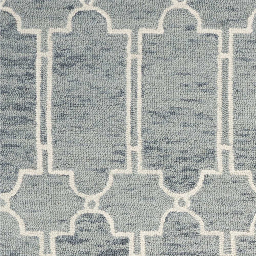 9' X 12' Wool Blue Area Rug - Homeroots - Flyclothing LLC
