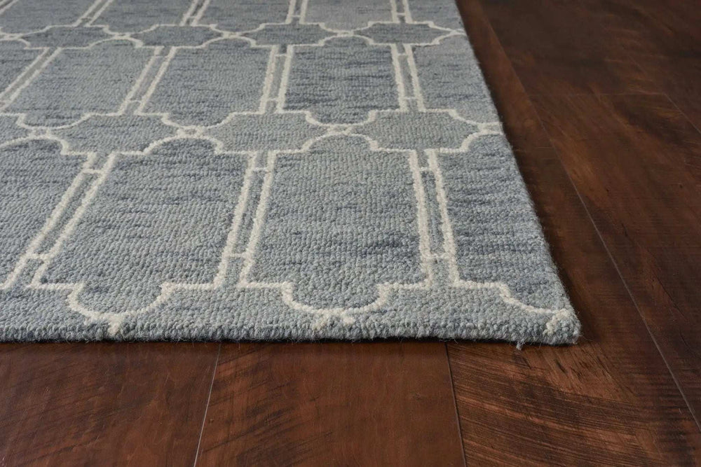 9' X 12' Wool Blue Area Rug - Homeroots - Flyclothing LLC