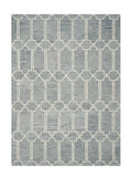 9' X 12'  Wool Blue Area Rug - Homeroots