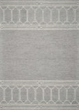 9' X 12' Grey Hand Tufted Geometric Indoor Area Rug - Homeroots