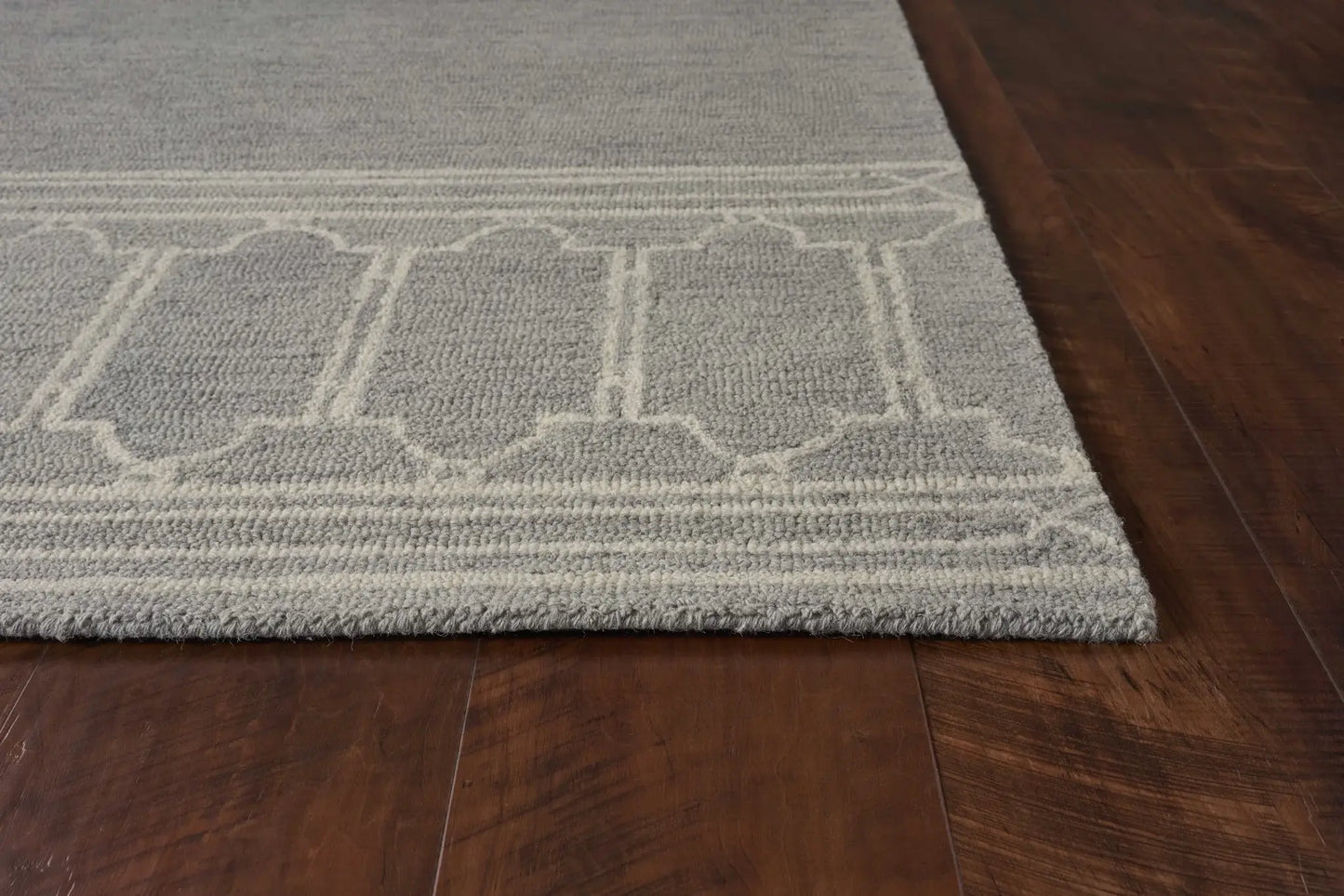 9' X 12' Grey Hand Tufted Geometric Indoor Area Rug - Homeroots - Flyclothing LLC