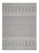 9' X 12' Grey Hand Tufted Geometric Indoor Area Rug - Homeroots - Flyclothing LLC