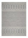 9' X 12' Grey Hand Tufted Geometric Indoor Area Rug - Homeroots