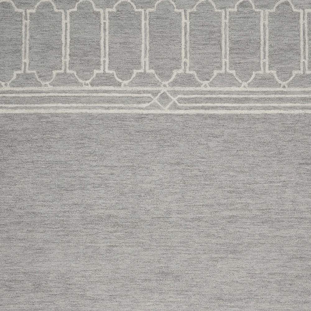 9' X 12' Grey Hand Tufted Geometric Indoor Area Rug - Homeroots - Flyclothing LLC