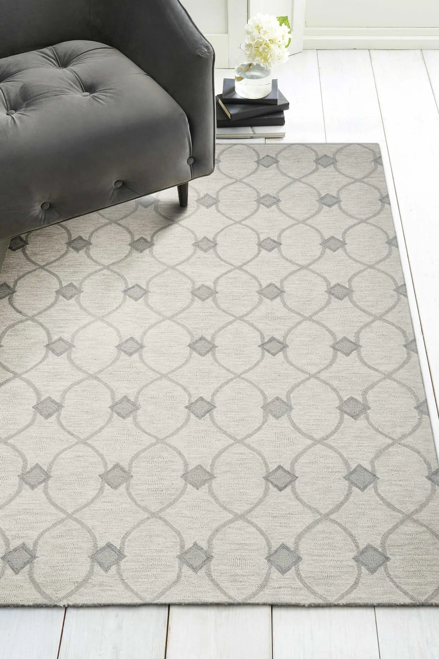 9' X 12' Ivory Wool Hand Tufted Area Rug - Homeroots - Flyclothing LLC