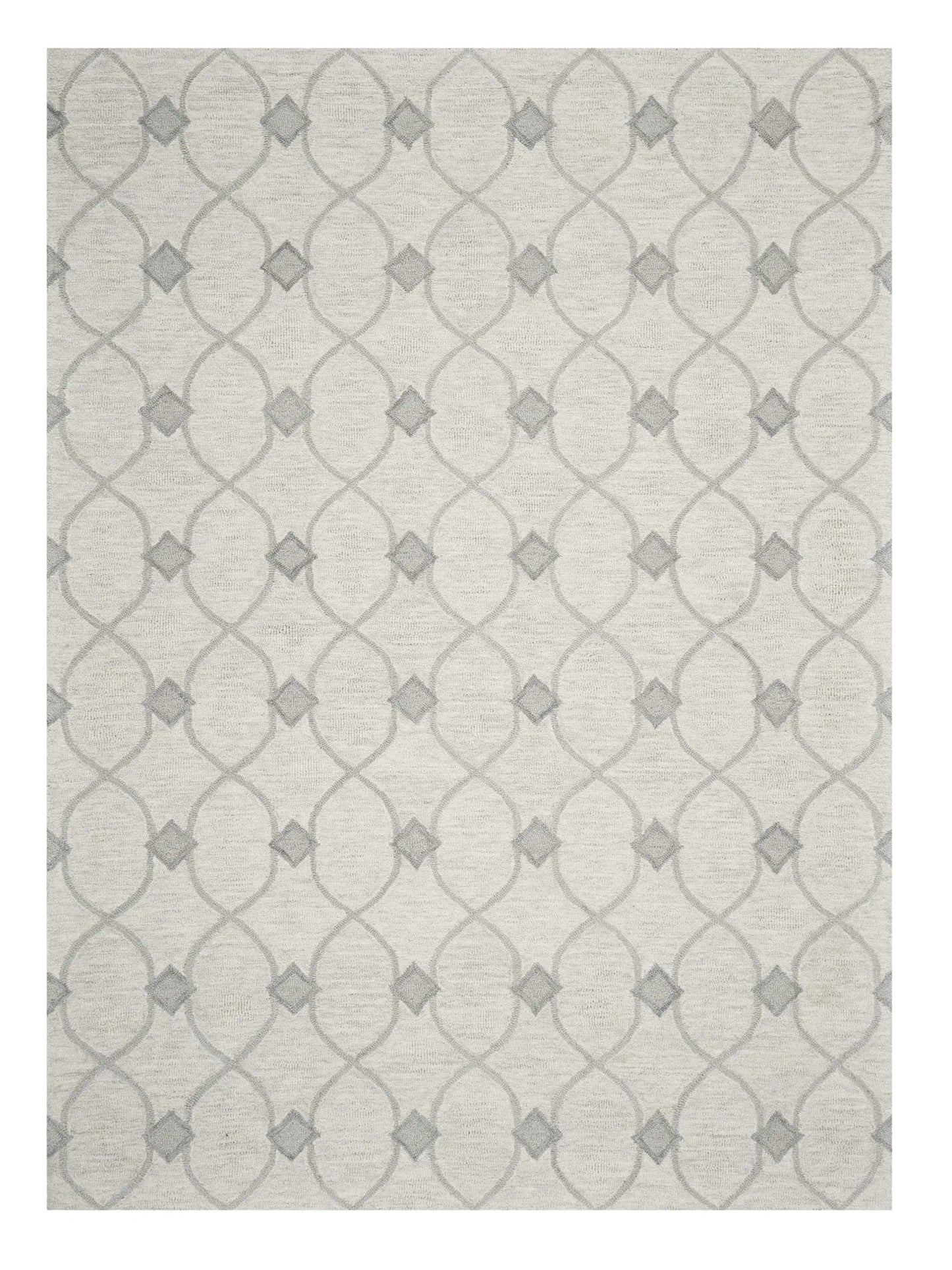 9' X 12' Ivory Wool Hand Tufted Area Rug - Homeroots - Flyclothing LLC