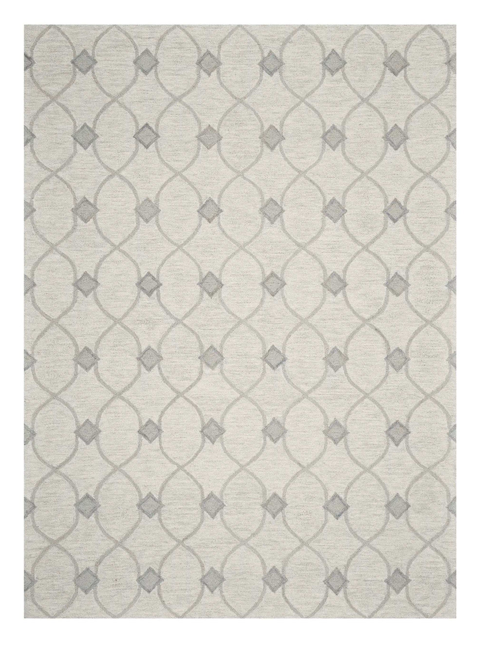 9' X 12' Ivory Wool Hand Tufted Area Rug - Homeroots - Flyclothing LLC