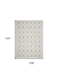 9' X 12' Ivory Wool Hand Tufted Area Rug - Homeroots