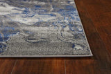 10' X 13' Grey Machine Woven Abstract Watercolor Indoor Area Rug - Homeroots - Flyclothing LLC