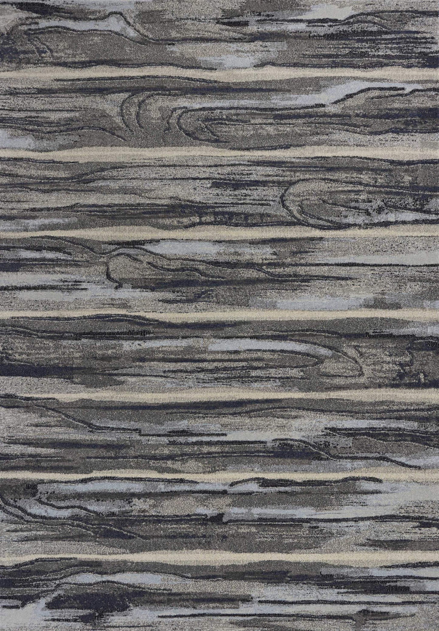 10' X 13' Grey Machine Woven Abstract Brushstroke Indoor Area Rug - Homeroots - Flyclothing LLC