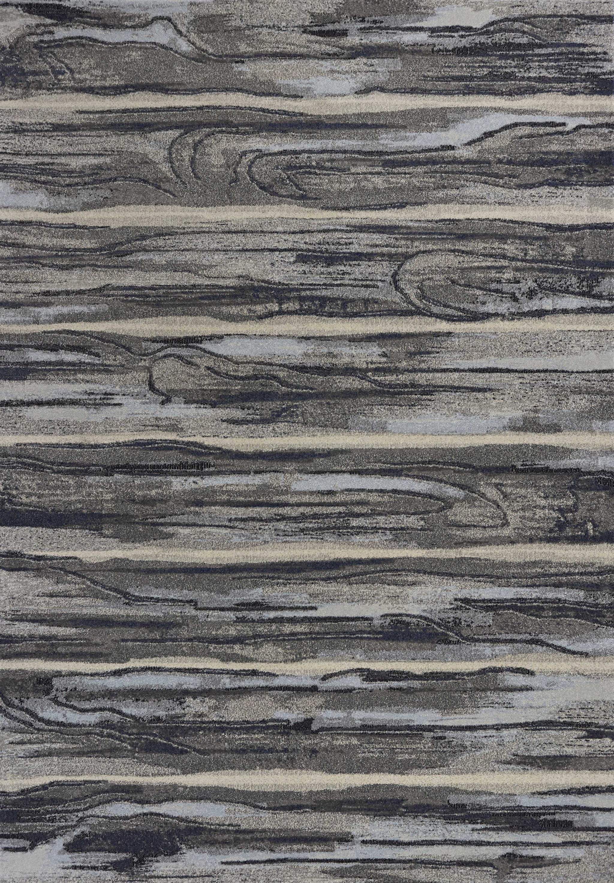 10' X 13' Grey Machine Woven Abstract Brushstroke Indoor Area Rug - Homeroots - Flyclothing LLC